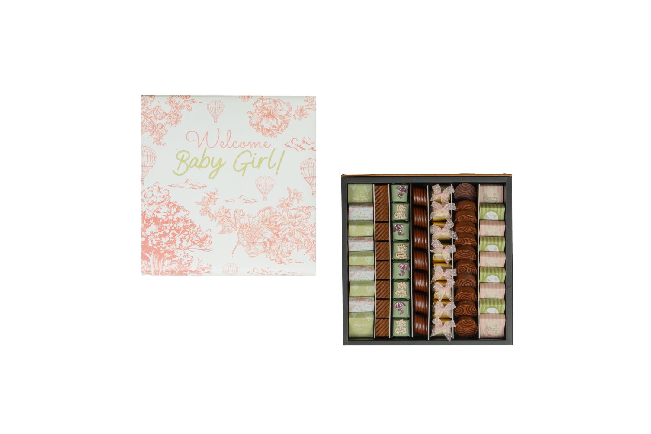 Coffret Naissance Toile de jouy 750g