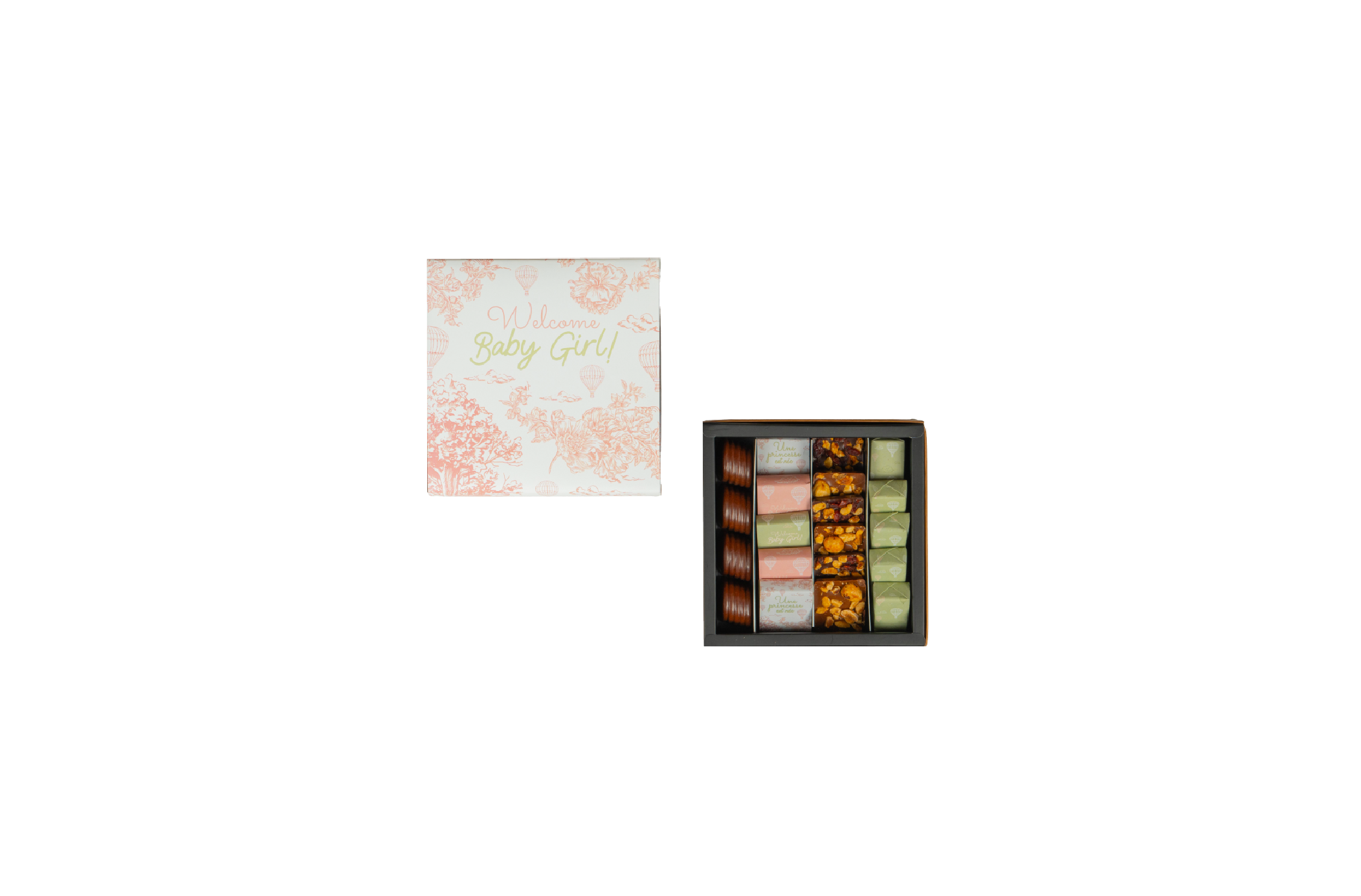 Coffret Naissance Toile de jouy 250 g